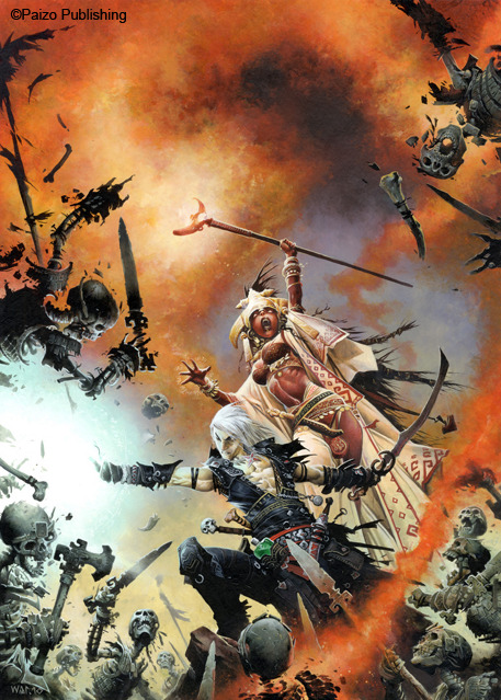 filbypott:Pathfinder cover art by Wayne Reynolds Such good covers. Love that black dragon in particu