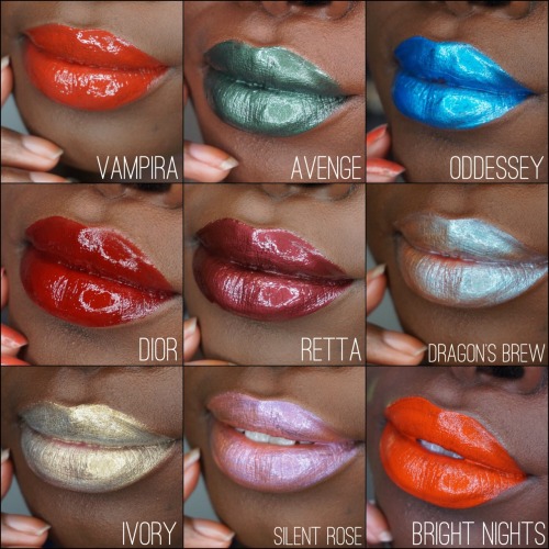 astripperstory - roideslions - Lip swatches of all my Who Is She...