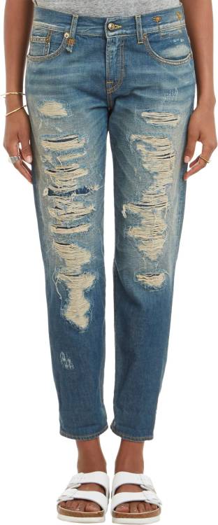 fuckyeahskinnyskinnyjeans: Distressed Relaxed Skinny Jeans - BLUEHeart it on Wantering and get an al