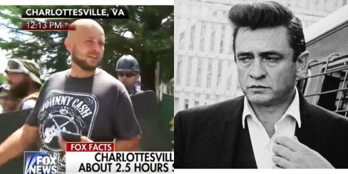 chickenwingsuplex: dirty-rag-kid:  thunderboltsortofapenny:  jumpingjacktrash:  swagintherain:       Johnny Cash’s first wife was black. Totally erased in the movie.     the Man In Black was not having your racist bullshit, and his children won’t