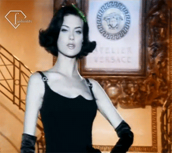 versaceslut:  Shalom Harlow at Atelier Versace Spring 1995 