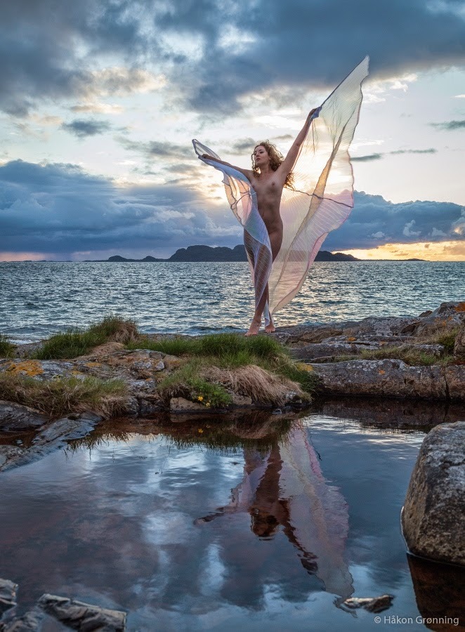 nudiarist: Ella Rose: the story: Norway part 1: Arctic Winds, Rainbows and Midnight