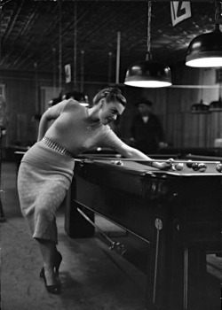 greeneyes55:  Pool Halls Hoboken and Manhattan 1951 Photo: Dan