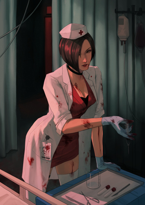pov: you are sick with a zombie disease and a poorly disguised ada wong steals your blood and sells 