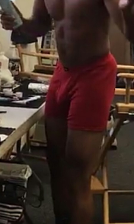 lamarworld:  Romeo Miller booty & bulge