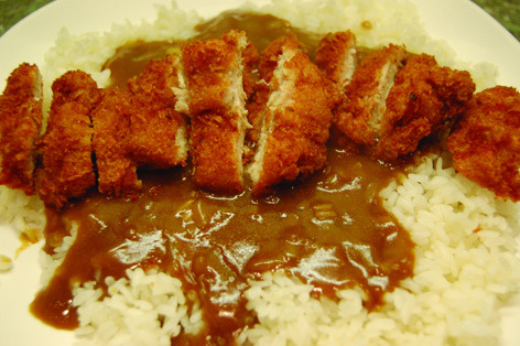 Chicken katsu curryIngredients for Chicken Katsu Curry1 egg4 chicken thighsPlain flour to coat60g dr