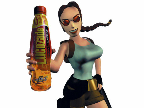 cityofkhamoon:Lucozade Lara render from 1999.