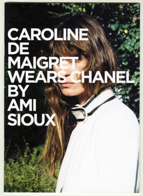 amisioux-news:  My new Zine Nº2 Caroline de Maigret wears Chanel  