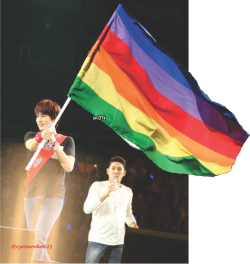 im137k:  #Kyuhyun con la bandera gay, sabía