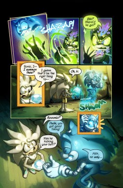 spiritsonic:  Issue 12, Page 14! I played so much Sonic Boom I forgot which day it was.(Read Ghosts of the Future in its entirety on my DeviantART http://evanstanley.deviantart.com/)