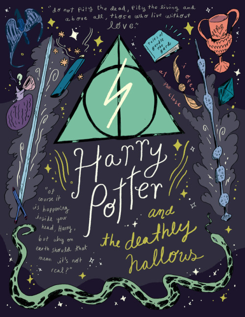 Harry Potter movie posters.(illustrations made by  Natalie Andrewson)