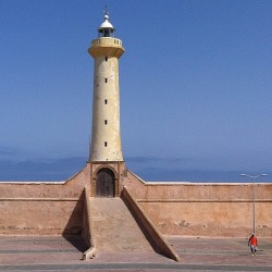 worldoflighthouses:  Rabat Lighthouse, Borj Sirat, Rabat, Morocco — Photographer: Etotheraf. License: Creative Commons Attribution-Share Alike 4.0 International