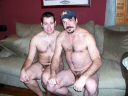 nudefathersandsons:  Real father and son nudists