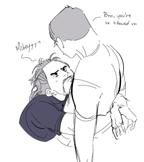 rondoel: I was doodling some poses and halfway it turned into Michael taking care of wasted Trevor s