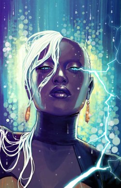 stephanie-hans:  so, for the next cover of Storm, I wanted something more iconic.You can never be wrong with a nice portrait, that’s what the publisher chose.I wanted a portrait giving her a very regal attitude I hope you like it  My first crush