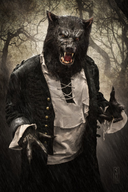 wolfmonsters:  Werewolf concept by Scott Harben 