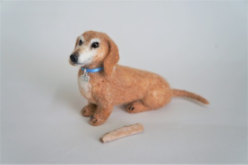  Meet mini felted version of “Cracker Jack”.  Have a great Sunday evening!