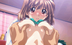 gifs-hentai:  pucelle kawaii aux seins parfaits dépucelée bien à fond :$