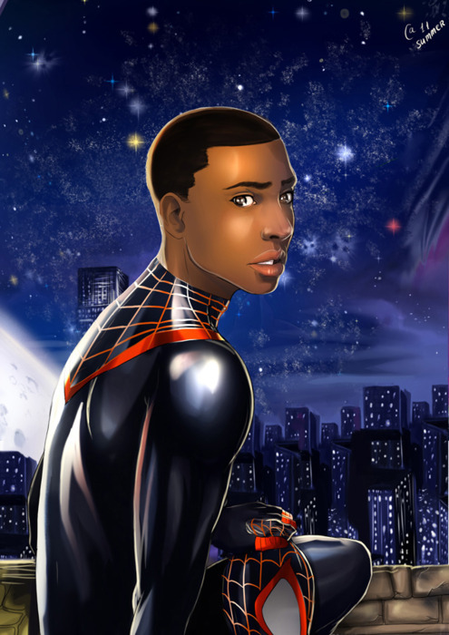 Miles Morales Spider-Man Bitten by a slightly different strain of genetically engineered spider