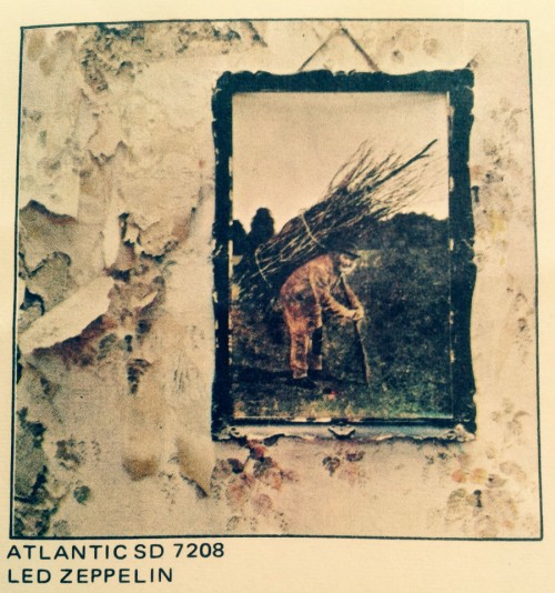 Atlantic Records, Inner Sleeve; Led Zeppelin, Led Zeppelin IV, Atlantic Records, 1971.