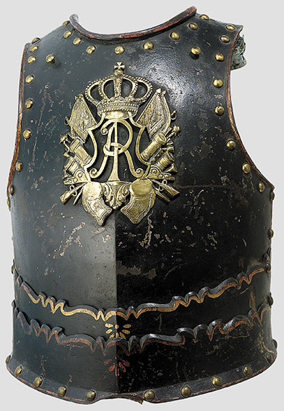 peashooter85:A staff officer’s breastplate from the Saxon Cuirassiers, circa 1720.