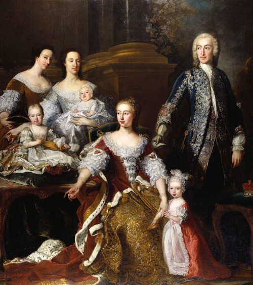 Frederick, Prince of Wales, his wife Augusta of Saxe-Gotha and their family by Jean-Baptiste van Loo