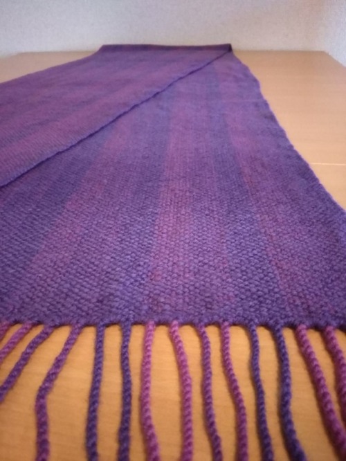 after felting: length: 185 cm (203 cm with fringe) width: 29 cmIt was alright, I guess.I spun too mu