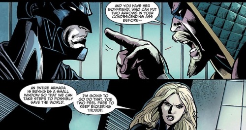 Batman vs. Green Arrow.[from Injustice (2013) #11]