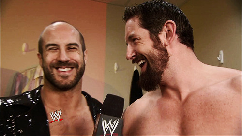 cesaro-fans:  Cesaro interviews Bad News Barrett  