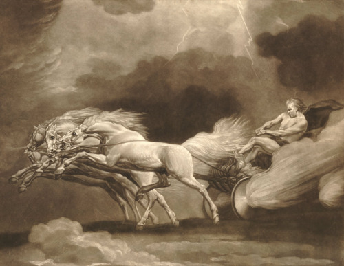 Phaeton Driving the Chariot of the SunBenjamin Green (British; 1739–1798) after George Stubbs (Briti