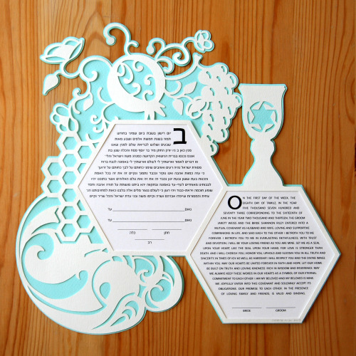 My papercut ketubah designsThey can be found at www.etsy.com/shop/papercutsbyoren