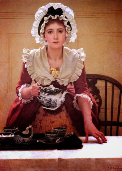 artfortheages:Tea - George Dunlop Leslie (1865)