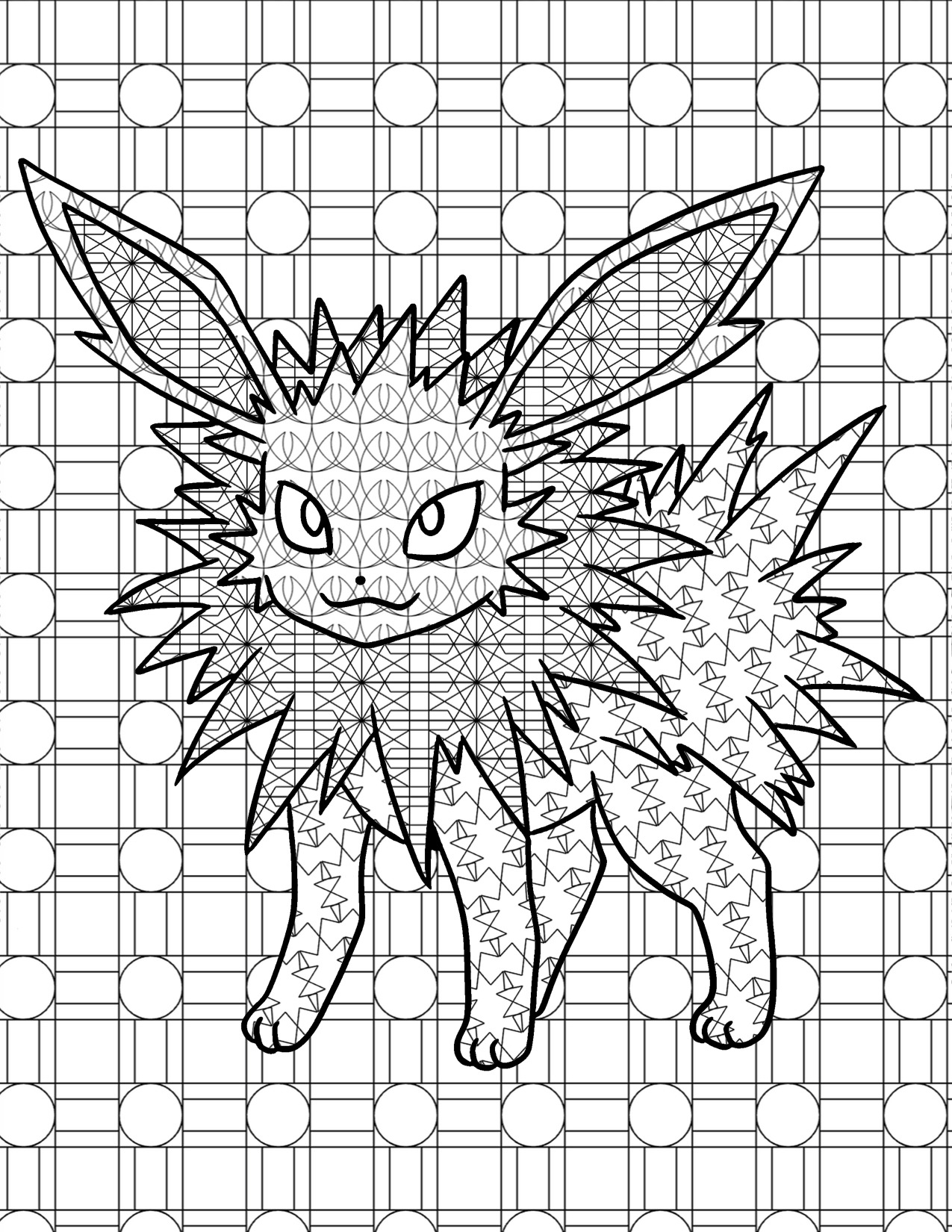 ColorMon • Master post of Eeveelution coloring pages GOTTA&hellip;