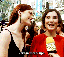 rubyredwisp:  Rose Leslie and Sibel Kekilli at the 66th Primetime Emmy Awards (x)