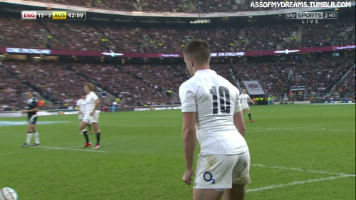 assofmydreams:England rugby player George Ford. I love the way he really sticks his ass out when tak