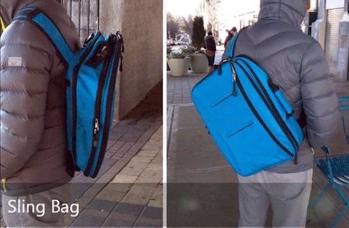 sizvideos:Vbag is a 5-in-1 convertible backpack. Get more information here