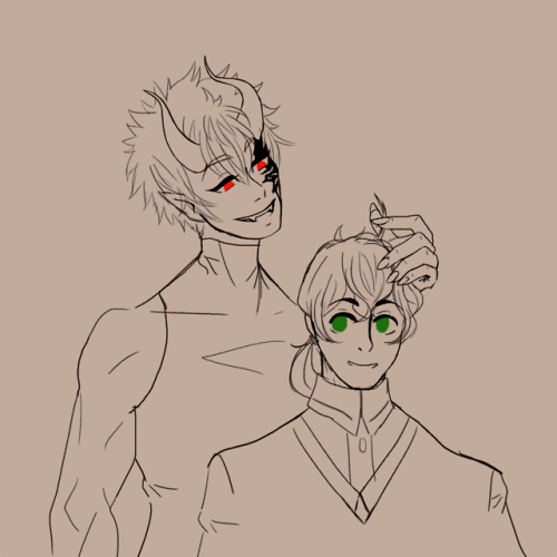 More older Yoichi, cause I love him with a ponytail.  This time with Gekkoin (probably telling Yoich