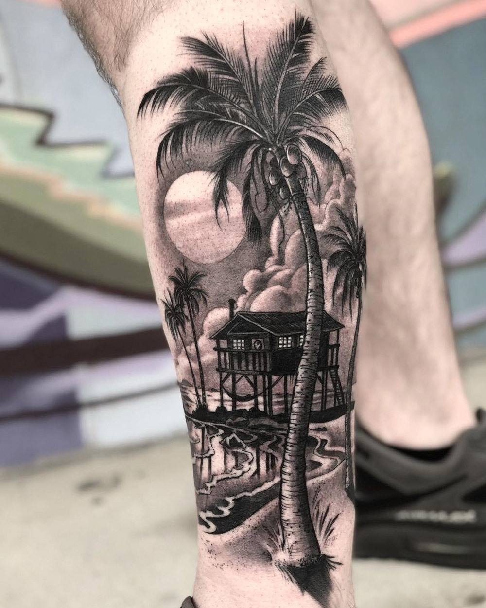 Tattoo uploaded by rene ceniceros  Palm trees  Tattoodo