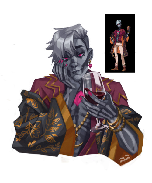 Painted Milo Belladonna For Pride Month Cuz They're Fabulous Ugh