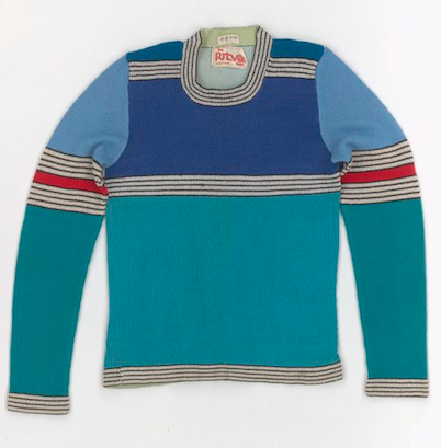 RITVA MAN, label from the 70s  - when theme pullovers were collected like artworks www.r-eh.com