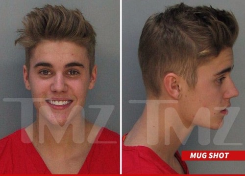 Justin bieber mugshot