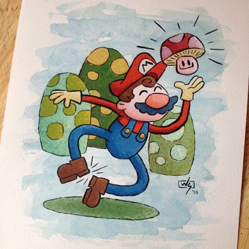 Another Mario today. I originally painted this guy last Fall. But I never posted him here on Instagr