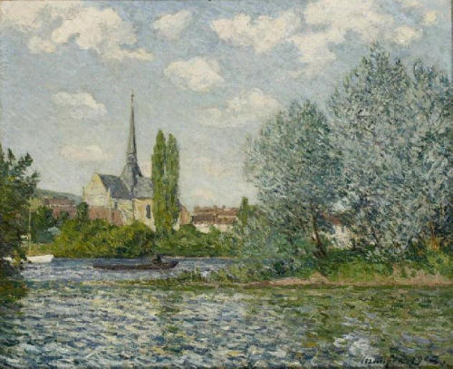 maxime-maufra: The church at Little Andelys, Maxime Maufra