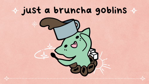 My just a bruncha goblins enamel pin Kickstarter launches August 11th at 9 am est! There are 24 hr e