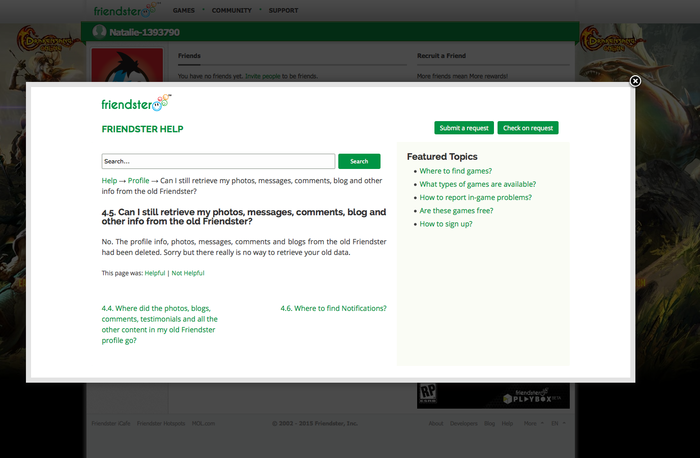 Friendster website old The Archive