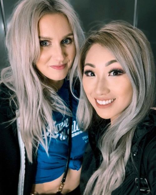 + ‍♀️ + • • • • • | #bestie #bomfest2019 #boodang #PIC #mypeche #yeg #bathroomselfies #blondes #long