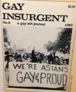 queerbetweenthelines:  Gay Insurgent: A Gay Left Journal, Issue #6 Currently on display in the Smithsonian’s National Museum of American History. For more information, see Daniel C. Tsang’s blog post here.