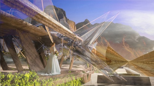 Solar Chapel Cluster - Margot Krasojevic This bizarre, parametric design for a chapel in Cape Town, 