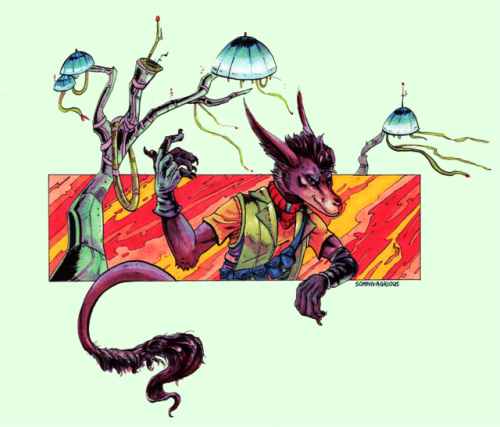 somnivagrious:A bunch of experimental portrait commissions for Nadir Desh for his Numenera campaign.