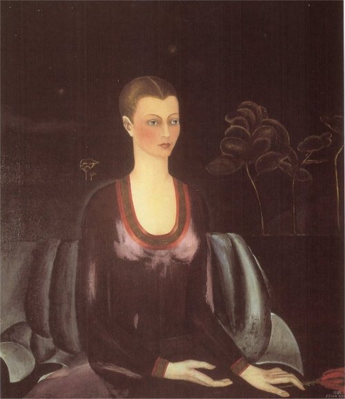 naive-art-love: Portrait of Alicia Galant, 1927, Frida KahloSize: 107x93 cmMedium: oil on canvas